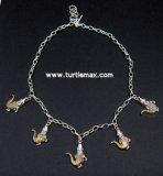 Alligator Two-Tone Charm Necklace