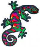 Die-Cut Mylar Gecko Sticker