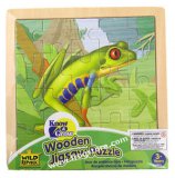 Wooden Red-Eyed Tree Frog Puzzle (20 pc)