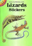 18 Full-Color Lizard Stickers