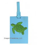 Swimming Sea Turtle Luggage Tag