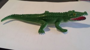 Rubbery Green Toy Alligator