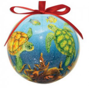 Ball Sea Turtle Reef Ornament