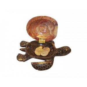 Marble Turtle Jewelry Box - 5"