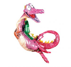 Kitty's Critters Dragon Ornament: Hot To Trot