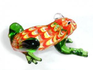 Swirled Green Legged Glass Frog