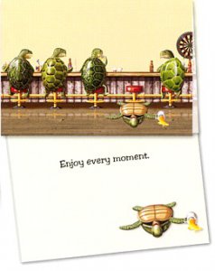 Enjoy Every Moment Turtle Greeting Card