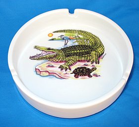 Alligator Ceramic Ashtray