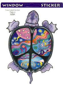 Peace Turtle Decal
