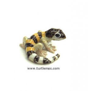 "Gladiator" Mini Porcelain Leopard Gecko