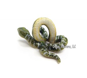 "Emerald" Mini Porcelain Tree Boa Snake