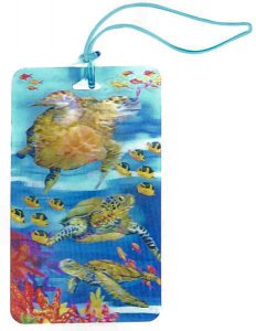 3D Sea Turtle Luggage Tag