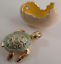 Small Baby Turtle in Hatching Egg - Trinket Box