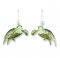 Green Sea Turtle Sterling Enamel Earrings