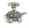 Silvery Turtle Candle Holder