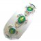 Silvery Green Enamel Sea Turtle Bracelet