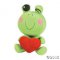 Plush Frog with Heart